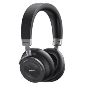 Fone de ouvido headphone Philco Extreme Bluetooth PFO05BTSG na cor preta, modelo over-ear com acabamento acolchoado, tecnologia Concert e design ergonômico.
